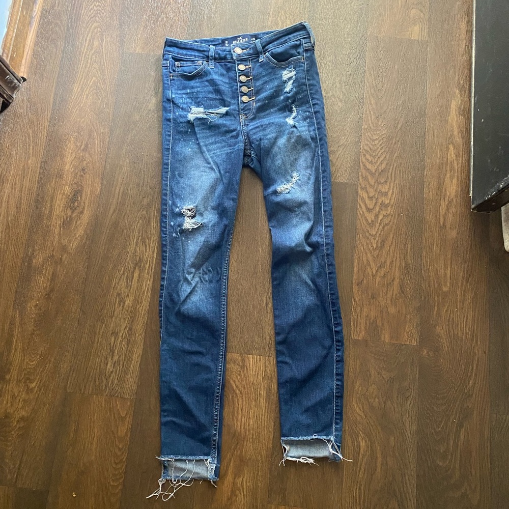 Hollister High Waisted Ripped Jeans